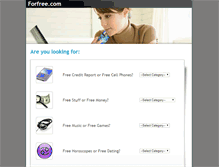 Tablet Screenshot of forfree.com